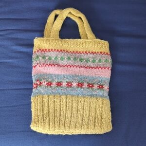 Hand-Knit Free People Tote Bag.